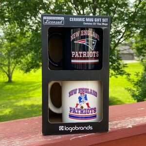 Logobrands New England Patriots Ceramic Mugs Gift Set Brand New
